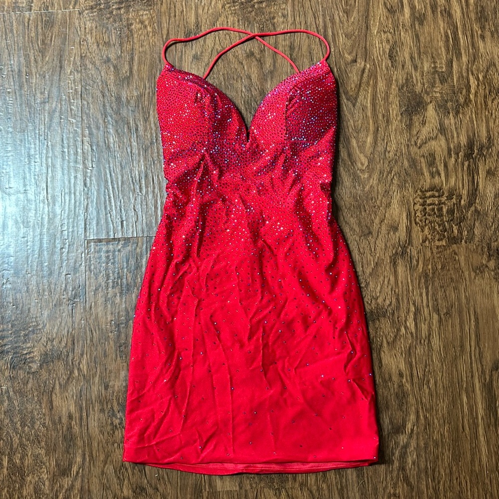 Red homecoming dress